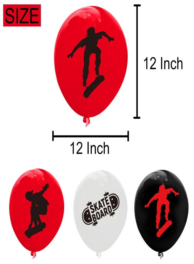 ATSMOICY 64PCS Skateboard Latex Balloons Decorations -Skateboard Party Supplies Sport Birthday Baby Shower Party Favors - Image 3